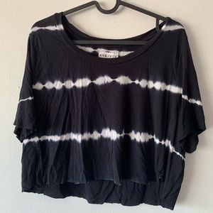 Tie dye cropped shirt